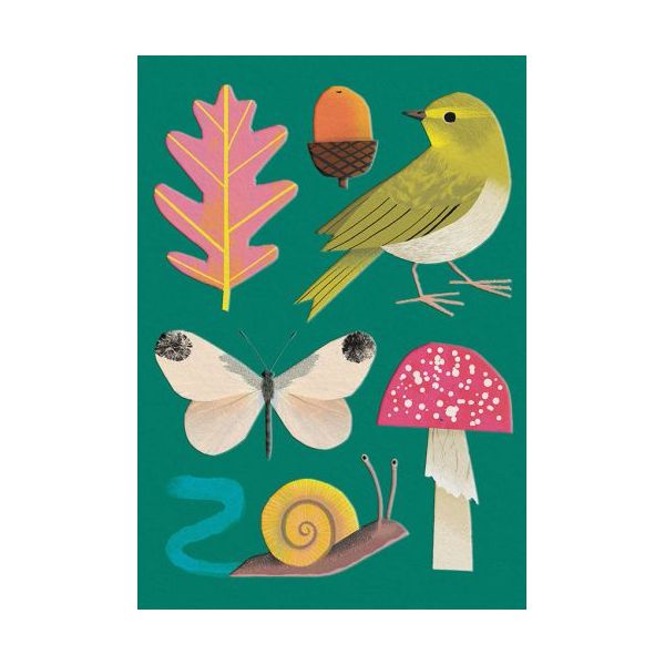Mini Embossed Card-Woodland