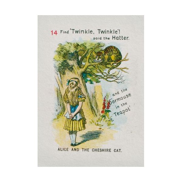 Mini Card-Alice And The Cheshire Cat