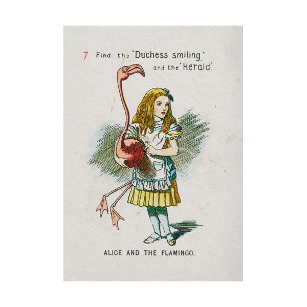 Mini Card-Alice And The Flamingo