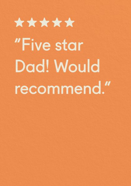 Card-Five Star Dad