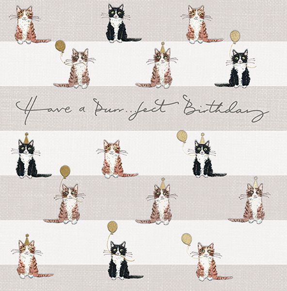 Foil Card-Cats Birthday