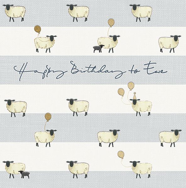 Foil Card-Sheep Birthday