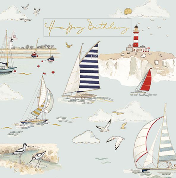 Foil Card-Boats Birthday