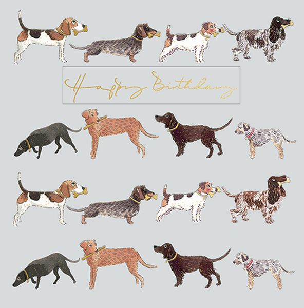 Foil Card-Dogs Birthday