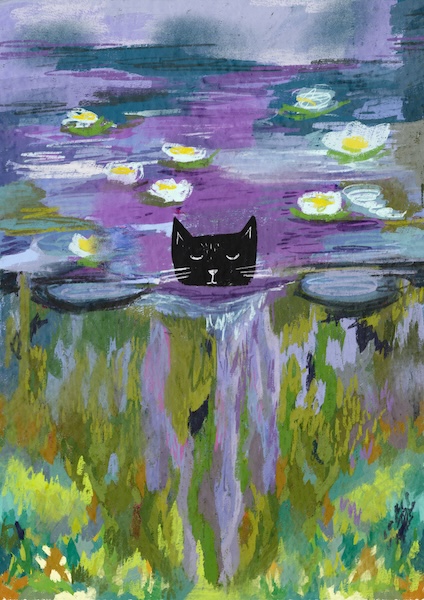 Card-Claws Monet Purple Water