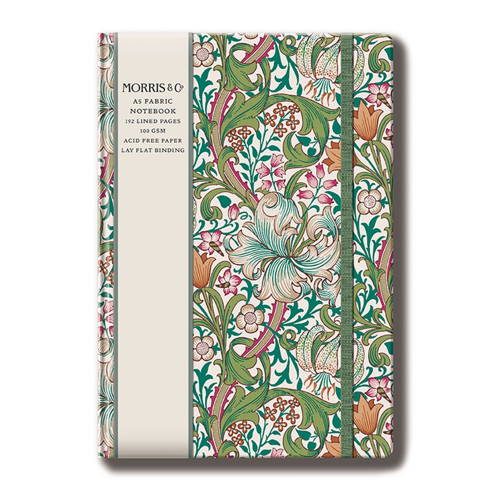 William Morris A5 Fabric Hardcover Notebook-No.1