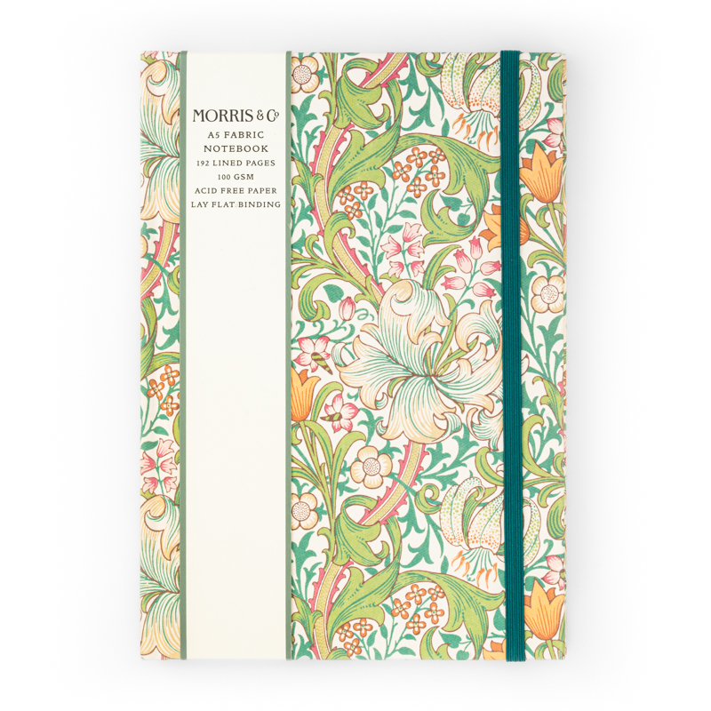 William Morris A5 Fabric Hardcover Notebook-No.1