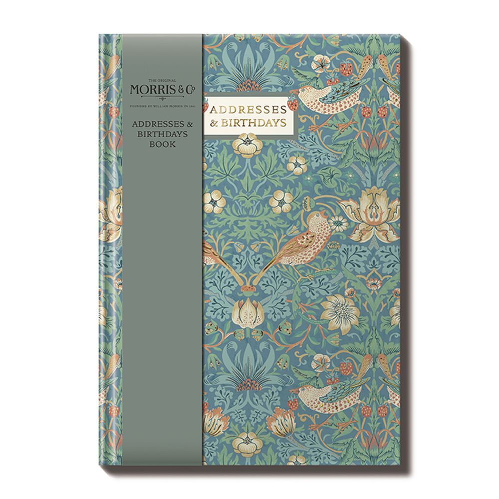 William Morris A5 Hardcover Birthday & Address Book