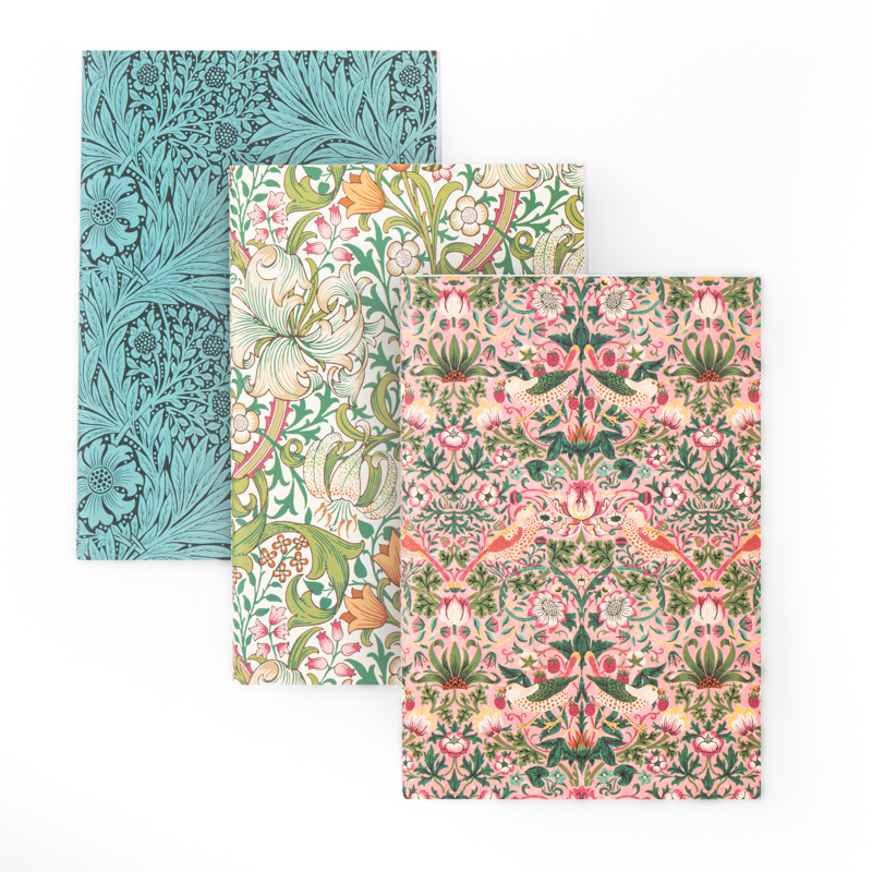 William Morris A6 Notebook Set No.3