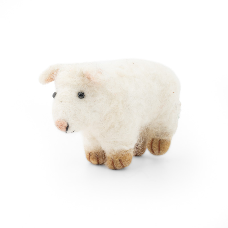 Handmade Felt White sheep