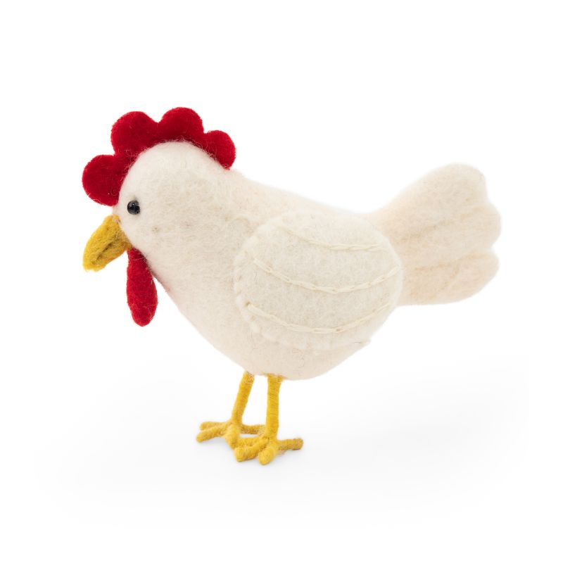Handmade Felt Chicken