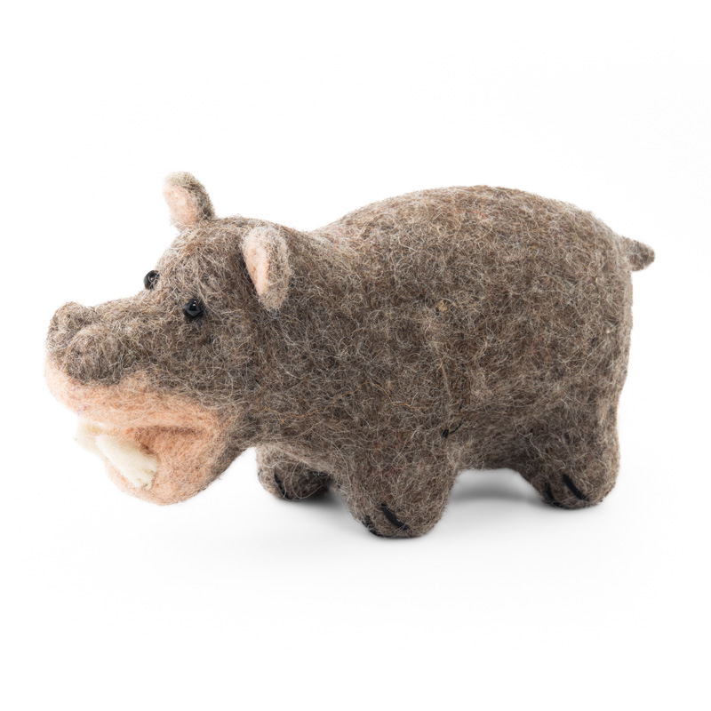 Handmade Felt Hippo