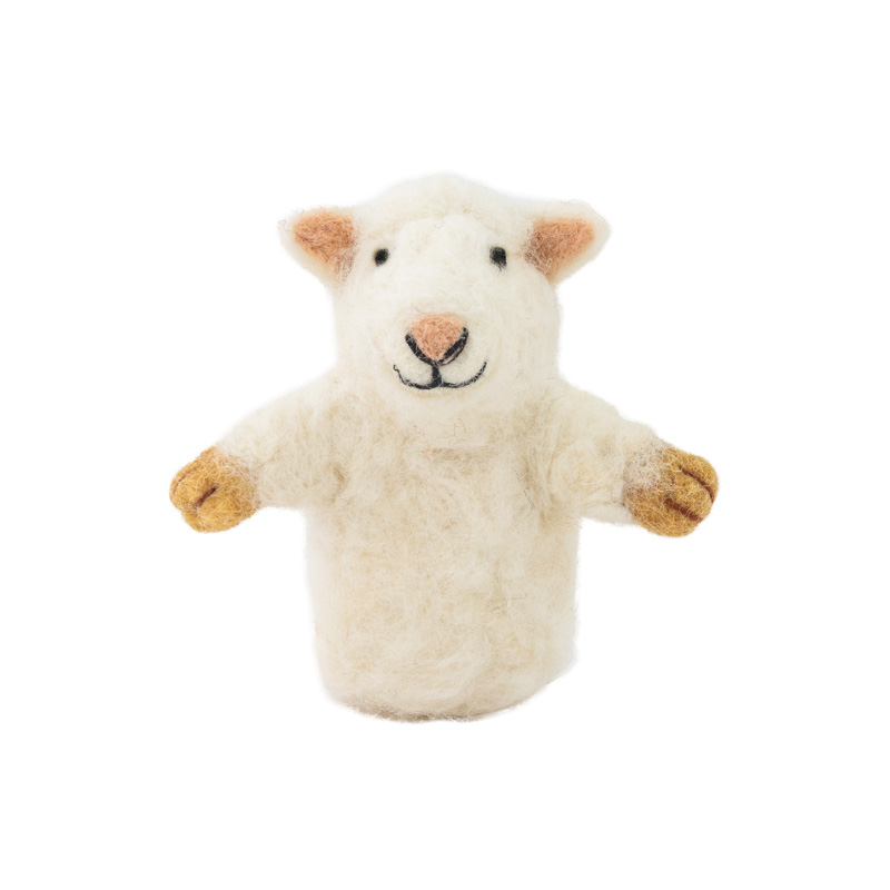 Finger Puppet-Felt Sheep