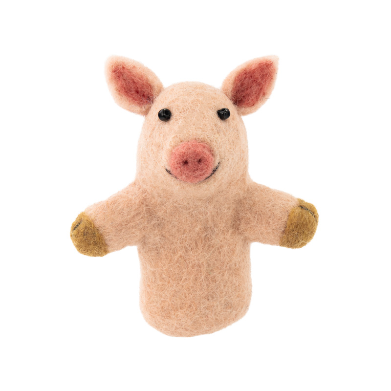 Finger Puppet-Felt Pig