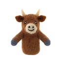 Finger Puppet-Felt Highland Cow