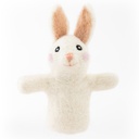 Finger Puppet-Felt White Rabbit