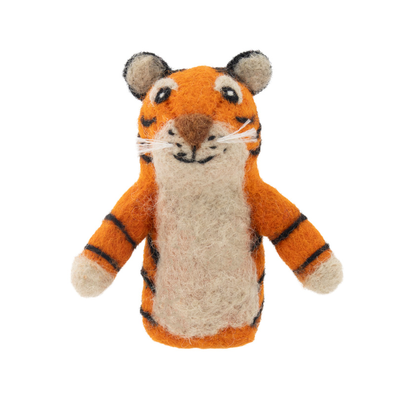 Finger Puppet-Felt Tiger