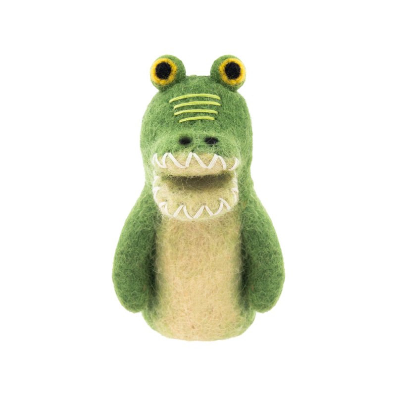 Finger Puppet-Felt Crocodile
