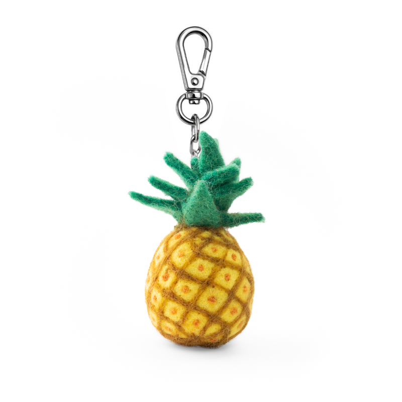 Key Chain-Felt Pineapple