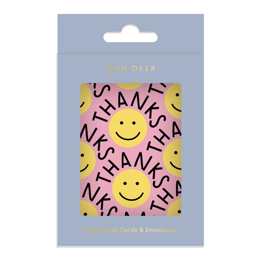 Mini Card Pack-Thank You Smileys 