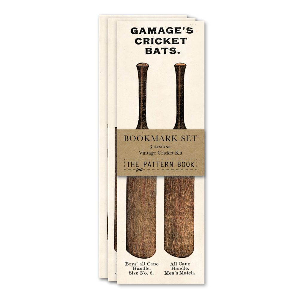 Bookmarks-Vintage Cricket Kits (Set of 3)
