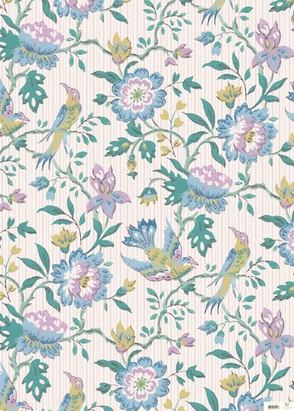 Wrap-Vintage Flowers and Birds
