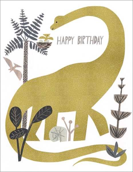 Foil Card-Dinosaur Birthday