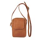 LEATHER ACCESSORY BAG-TAN