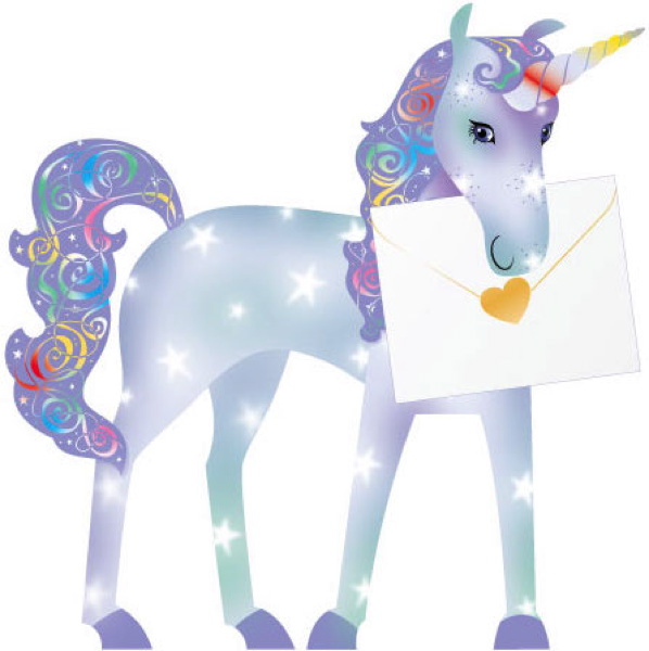 3D Card-Unicorn