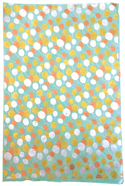 Wrap-Balloons Gold Copper Silver On Pool