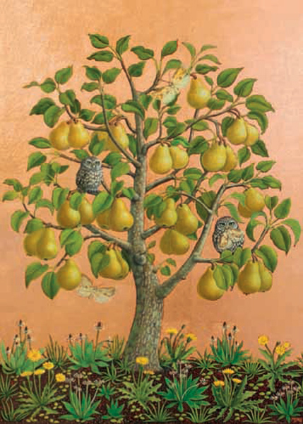 Card-Bosc Pears With Little Owls