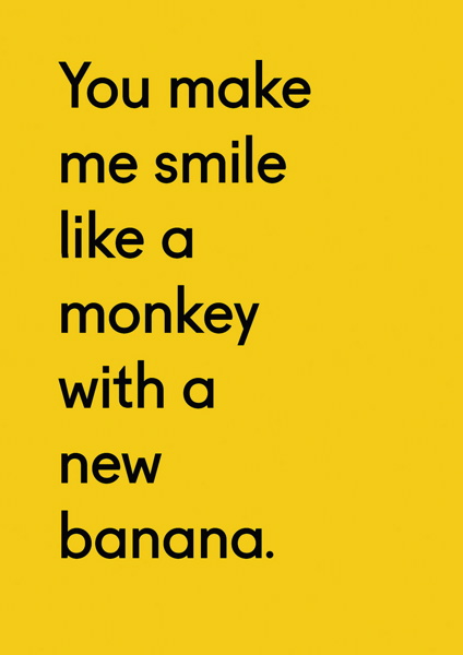 Card-Monkey With A New Banana