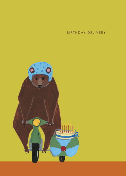 Card-Bear On Bike