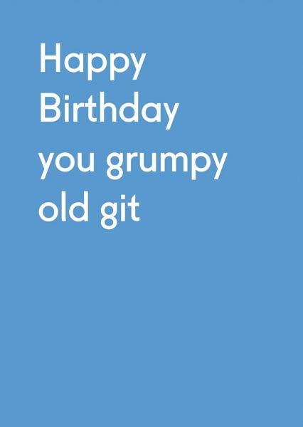 Card-Grumpy Old Git