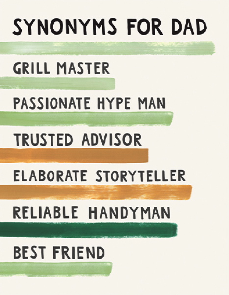 Card-Fathers Day Synonyms