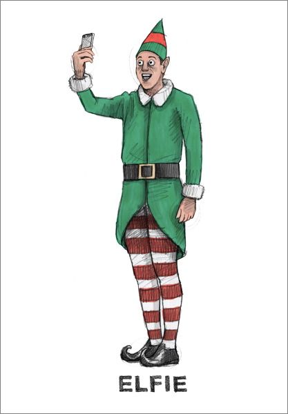 Card-Elfie Christmas