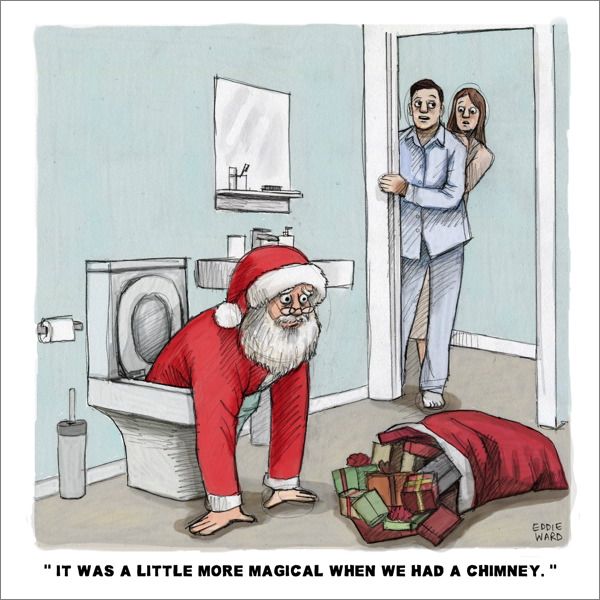 Card-No Chimney Santa