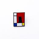 Enamel Pin-Meowdrian