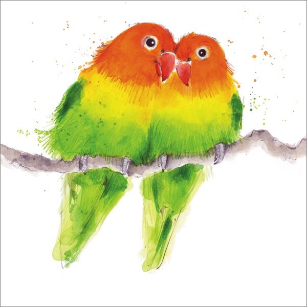 Card-Love Birds