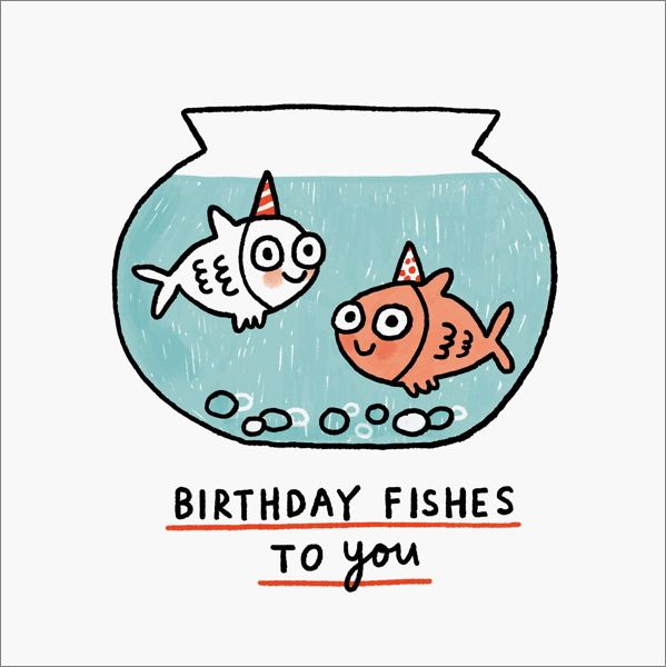 Card-Birthday Fishes For You
