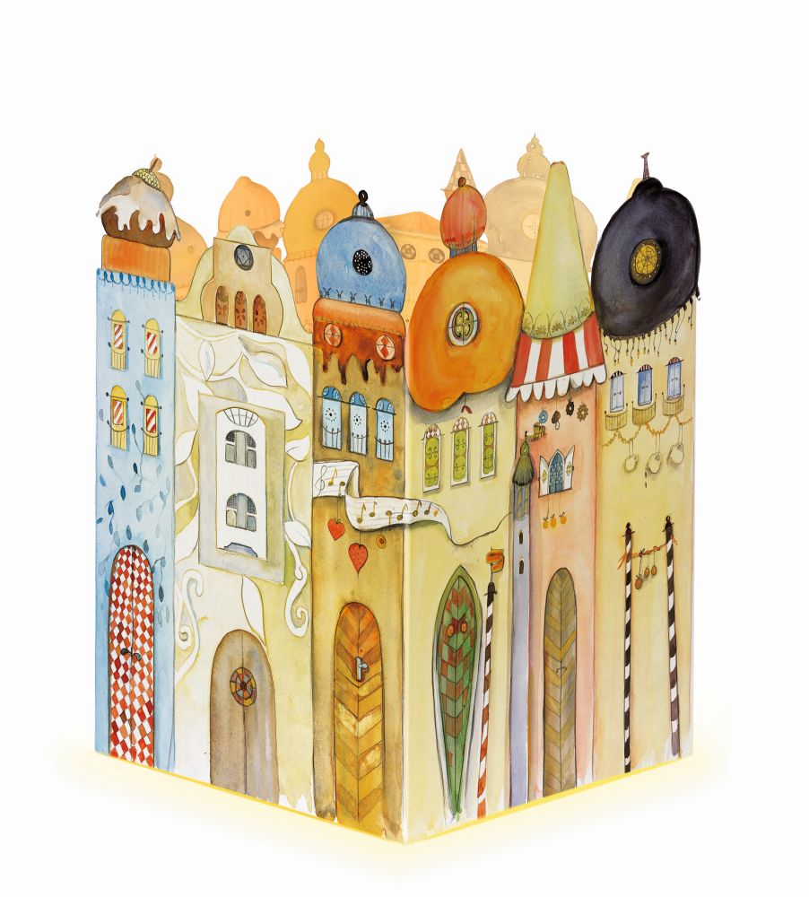 Advent Cal-Lantern-Glowing Town