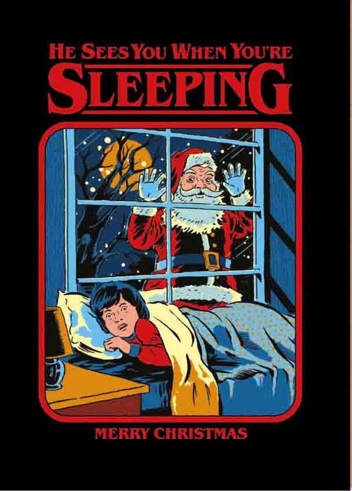 Card-He Sees You When You're Sleeping