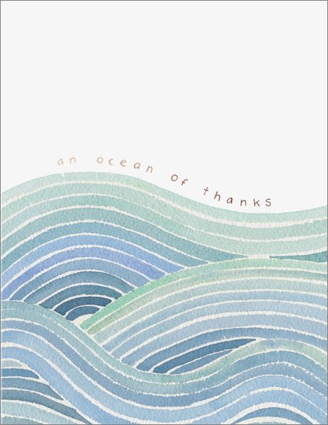 Foil Card-Ocean Of Thanks