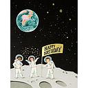 Foil Card-Astronauts Birthday