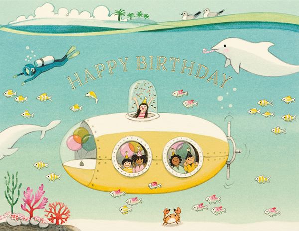 Foil Card-Submarine Birthday