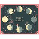 Foil Card-Moon Phases Birthday
