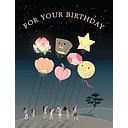 Foil Card-Lanterns Birthday