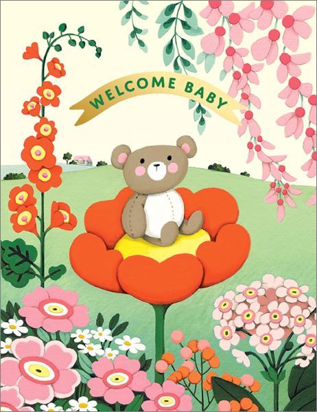 Foil Card-Teddy Bear Baby 