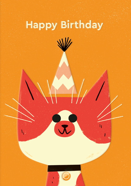 Card-Birthday Cat
