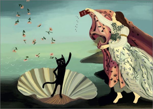 Card-Botticatli Birth Of Venus